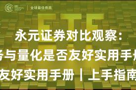 永元证券对比观察：客户服务与量化是否友好实用手册｜上手指南