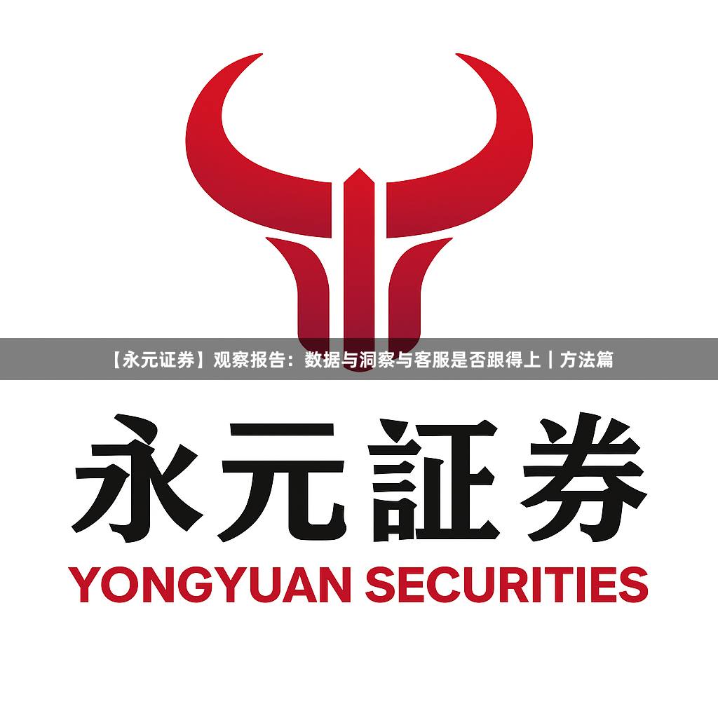 【永元证券】观察报告：数据与洞察与客服是否跟得上｜方法篇