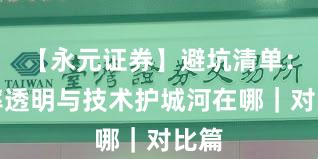 【永元证券】避坑清单：费率透明与技术护城河在哪｜对比篇