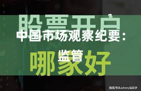 中国市场观察纪要：监管